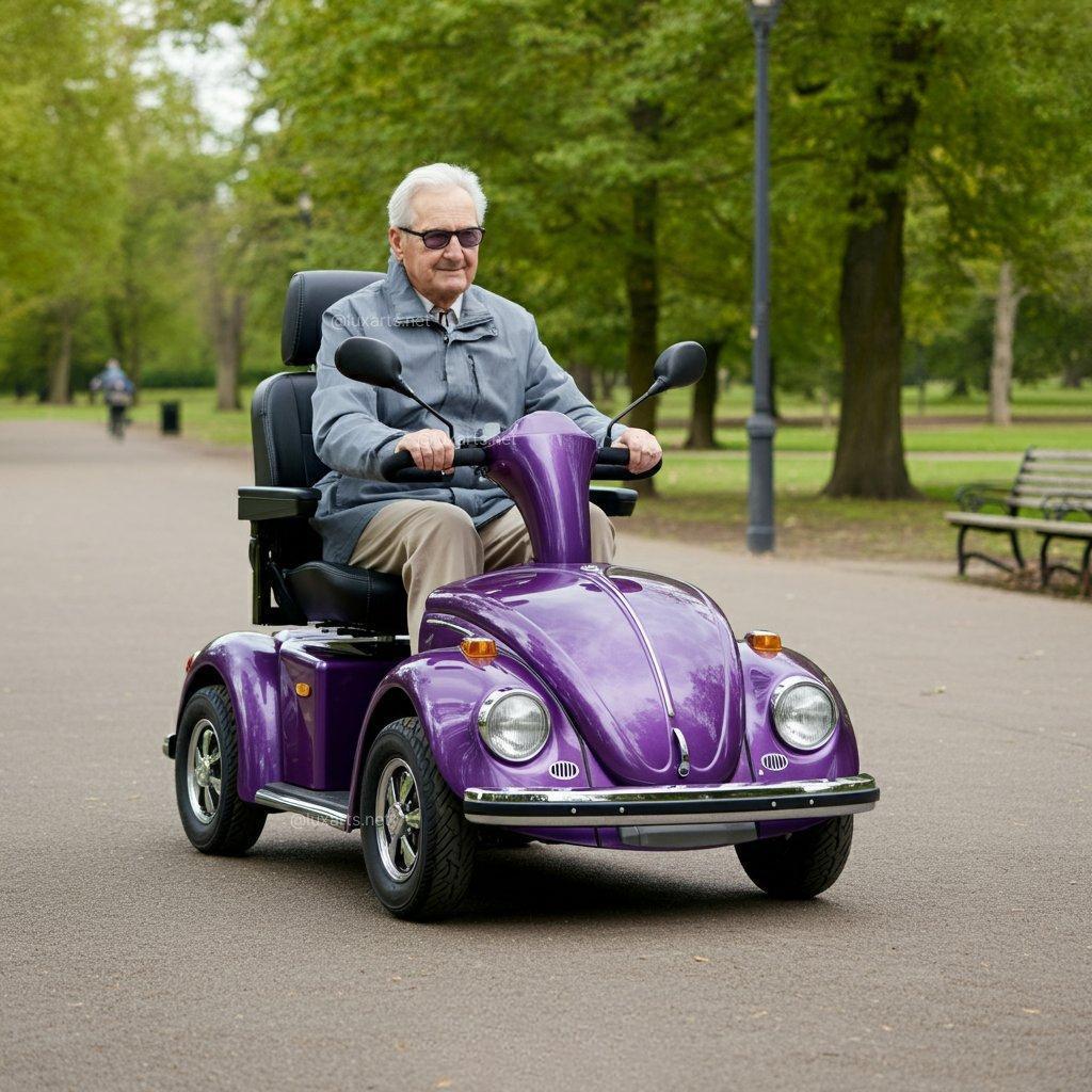 Scooter électrique inspiré du scarabée