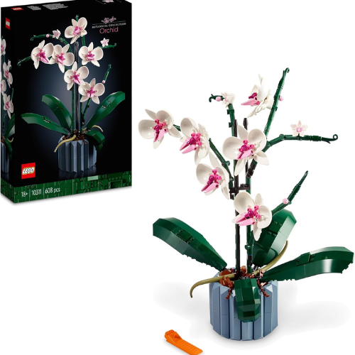 Set de construction florale décorative – Orchidée d’intérieur (608 pièces)