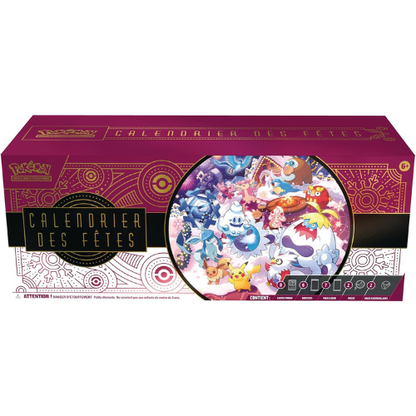 Calendrier de l’Avent des Fêtes – 25 Jours de Surprises Festives, Cartes à Collectionner et Accessoires pour Enfants et Fans