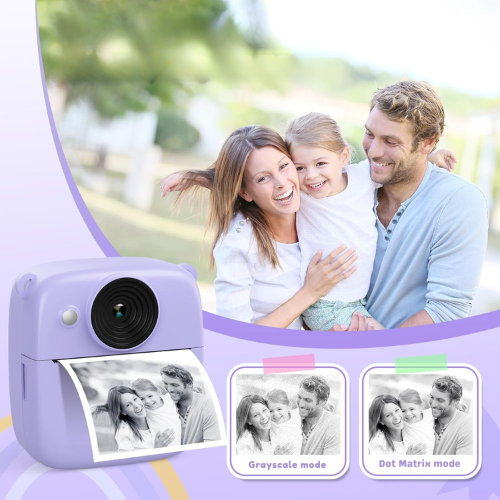 Appareil Photo Instantané pour Enfants avec 48MP & Outils Créatifs Amusants