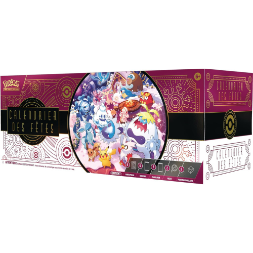 Calendrier de l’Avent des Fêtes – 25 Jours de Surprises Festives, Cartes à Collectionner et Accessoires pour Enfants et Fans