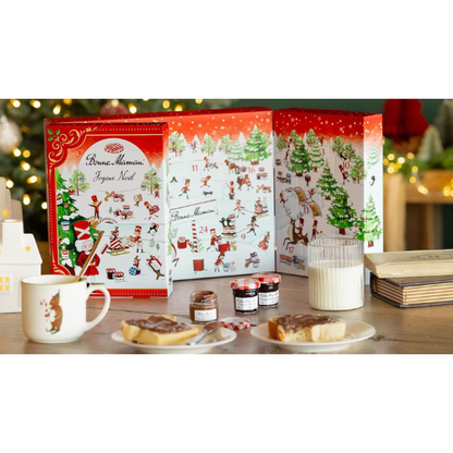 Calendrier de l’Avent Gourmand – Coffret 24 Pots de Confitures & Pâtes à Tartiner