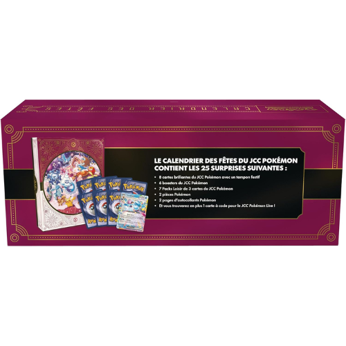 Calendrier de l’Avent des Fêtes – 25 Jours de Surprises Festives, Cartes à Collectionner et Accessoires pour Enfants et Fans