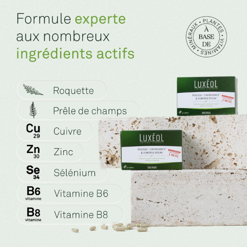 Complément Capillaire Croissance & Fortification – Programme 3 Mois (90 gélules)