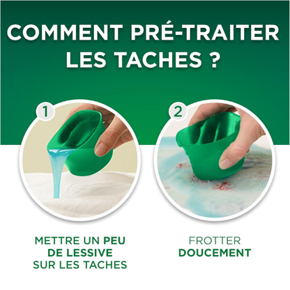 Lessive liquide – 92 lavages, Élimination des taches tenaces, Efficace à l’eau froide