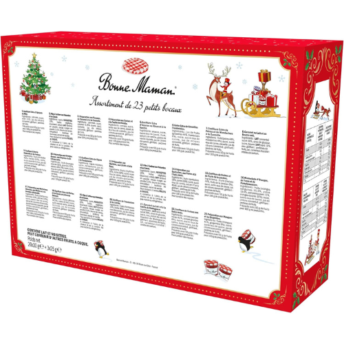 Calendrier de l’Avent Gourmand – Coffret 24 Pots de Confitures & Pâtes à Tartiner