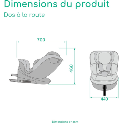 Siège Auto Enfant Rotatif 360° – Sécurité & Confort Complets