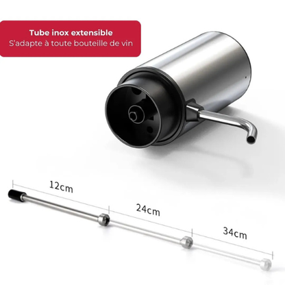 Décanteur à Vin Classique – Carafe Élégante en Verre pour Vin & Spiritueux