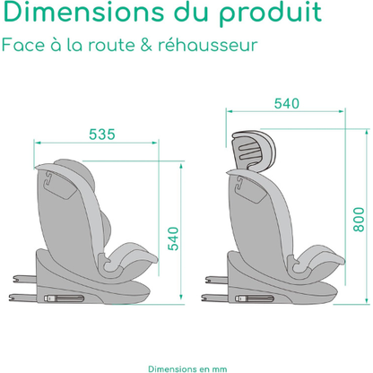 Siège Auto Enfant Rotatif 360° – Sécurité & Confort Complets