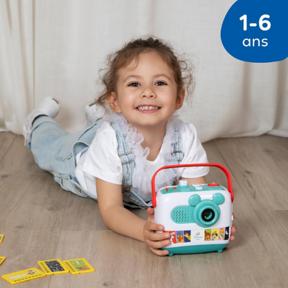 Projecteur d’Histoires pour Bébé – Veilleuse Interactive avec Contes & Lumières (1–6 ans)