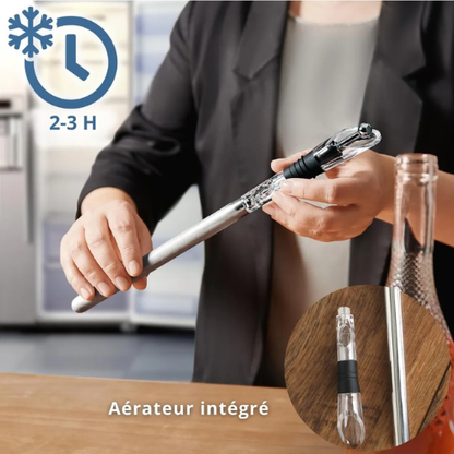 Décanteur à Vin Classique – Carafe Élégante en Verre pour Vin & Spiritueux