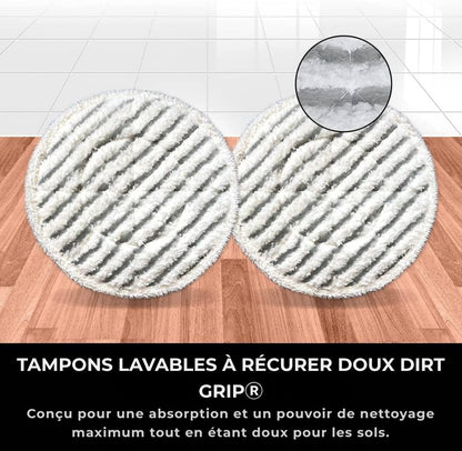 Shark® Balai vapeur et serpillière – Tout-en-un avec LED, réservoir XL et 8 tampons