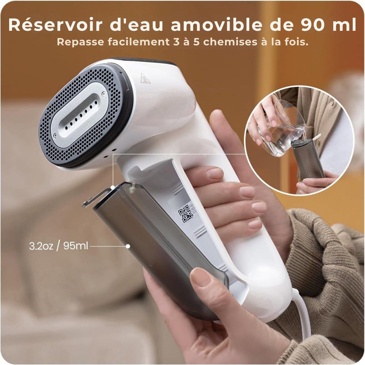 STEAMIFY™ Fer à vapeur professionnel avec fonction d’aspiration – Plus de plis en quelques secondes