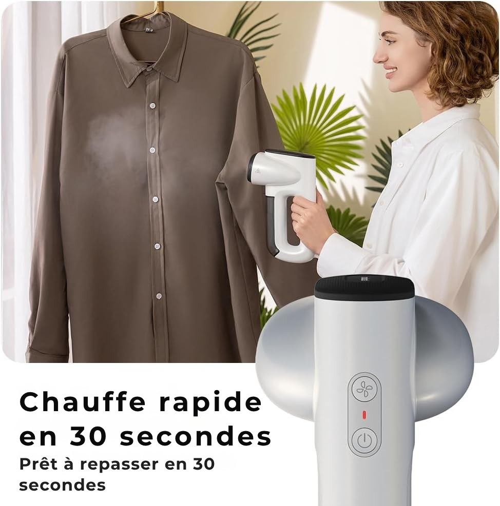 STEAMIFY™ Fer à vapeur professionnel avec fonction d’aspiration – Plus de plis en quelques secondes