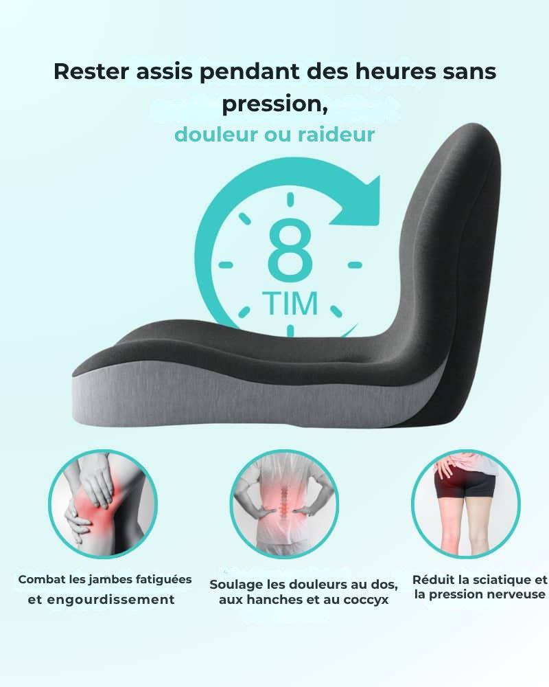 Coussin d'assise pour un soulagement immédiat
