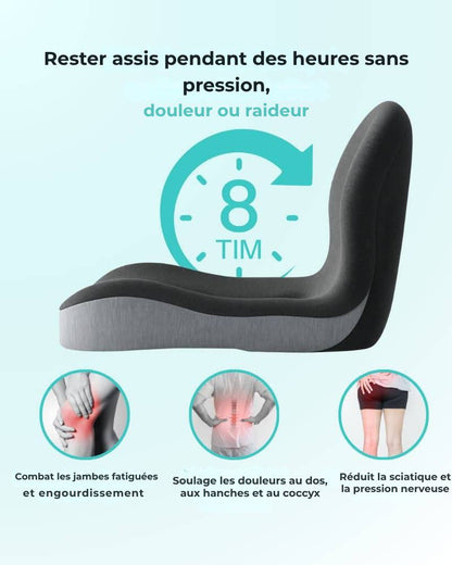 Coussin d'assise pour un soulagement immédiat