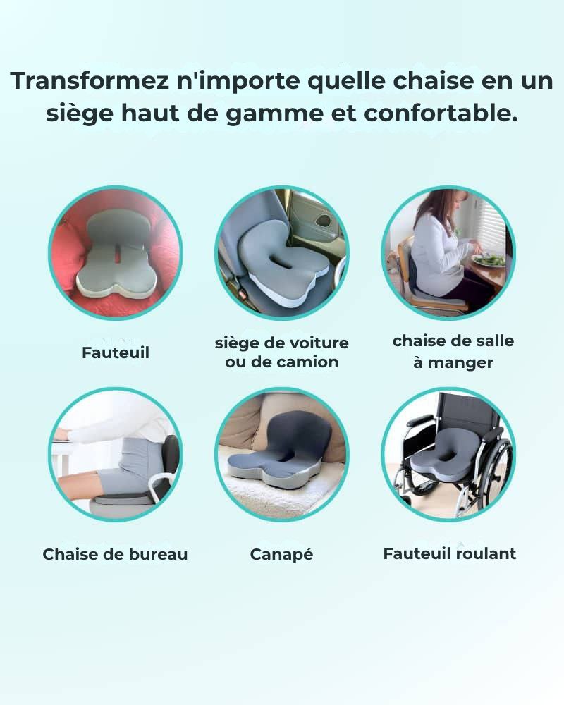 Coussin d'assise pour un soulagement immédiat