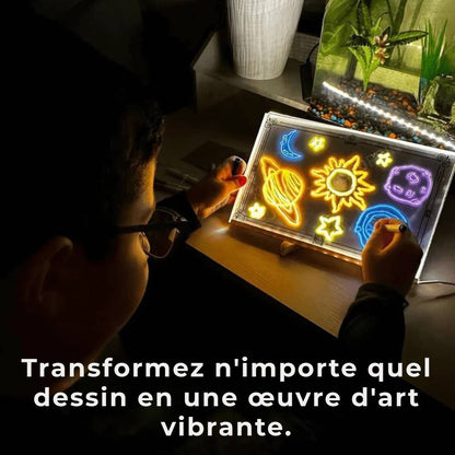 Tableau à dessin LED pour enfants