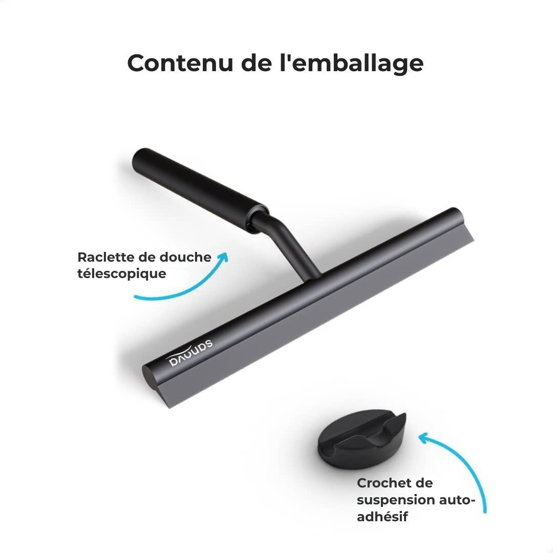 Raclette de douche extensible